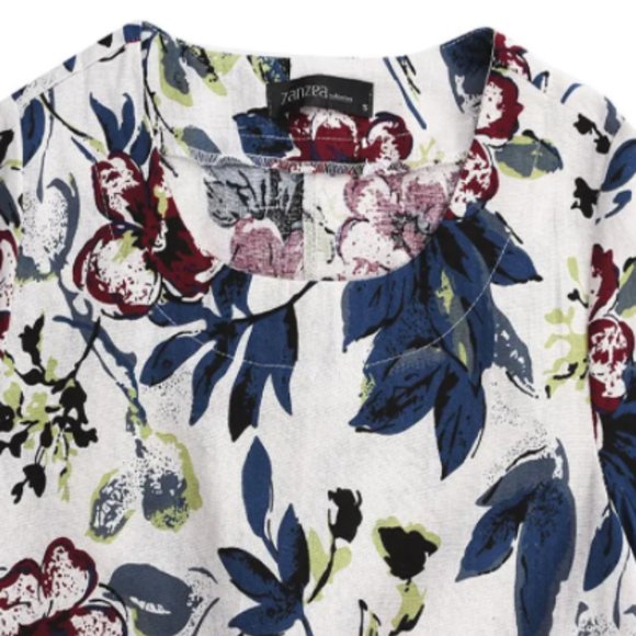 Vintage Loose Printing Short Sleeve Elegant Dress - Picture 3 of 3